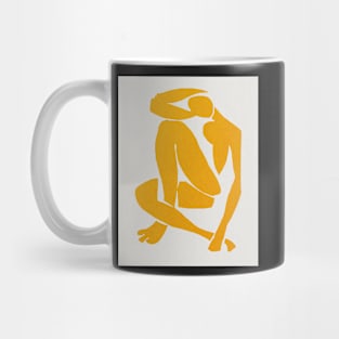 Blue nude, Yellow, Henri Matisse abstract art Mug